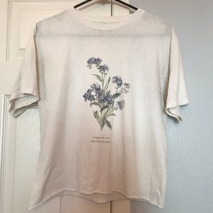 Brandy Melville Forget Me Not Flower T Shirt